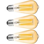 Ampoule led e27 10w filament st64 edison vintage bulb - ampoule connect�e e27 blanc chaud 2700k, equivalent ...