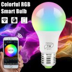 Ampoule led intelligente e27 rgb + cw wifi, lampe aux couleurs changeantes, pour la maison, pour les ...