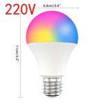 Ampoule led intelligente wi - fi e27, , veilleuse a d�coloration intelligente, r�glable, fonctionne avec ...