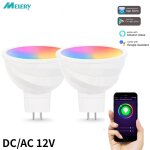 Ampoule led intelligente wifi mr16 ac / dc 12v gu5. 3, rflecteurs, lampe dcorative a distance, 50w, ...