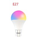 Ampoule led rgb changeante, lampe intelligente, wi fi, 9w, e27, b22, 110 / 220v, compatible avec application, ...
