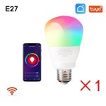 Ampoule led rgb connectée, 9w, e26 / e27, 700lm, wi fi, tuya, télécommande vocale, variateur de lumière, ... Ampoule led rgb connectée, 9w, e26 / e27, 700lm, wi fi, tuya, télécommande vocale, variateur de lumière, ...
