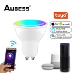 Ampoule led rgb tuya / smart life app, lampe d'int�rieur, projecteur wifi, ampoule intelligente, changement ...