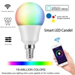 Ampoule led rgb wifi intelligente, 6w, avec minuterie et variateur, commande vocale a distance, fonctionne ... Ampoule led rgb wifi intelligente, 6w, avec minuterie et variateur, commande vocale a distance, fonctionne ...