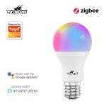Ampoule led tuya zigbee pour maison connectée 220v, 10w, e27, rgbcw Ampoule led tuya zigbee pour maison connectée 220v, 10w, e27, rgbcw