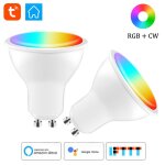 Ampoule led wifi connectée, projecteur, lumière blanche chaude, 4w rgbcw, commande vocale, fonctionne ... Ampoule led wifi connectée, projecteur, lumière blanche chaude, 4w rgbcw, commande vocale, fonctionne ...