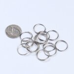 Anneaux ronds en acier plaqué argent pour lustre, connecteur en clip localité, pendentif, perle, accessoires ... Anneaux ronds en acier plaqué argent pour lustre, connecteur en clip localité, pendentif, perle, accessoires ...