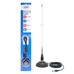 Antenne cb pni ml100, longueur 100 cm, 26 - 30 mhz, 250 w, aimant de 125 mm inclus
