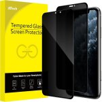 Anti - spy tempered glass for iphone 11 pro / xs 6. 5 inch, full coverage, screen protector film, case ...