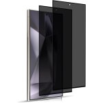 Anti - spy tempered glass screen protector compatible with samsung galaxy s24 ultra, [2 pieces] [9h hardness] ...