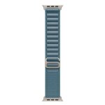 Apple - boucle pour montre intelligente - 49 mm, finition titane naturel - petit - bleu clair - pour ...