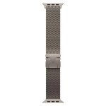 Apple - boucle pour montre intelligente - 49 mm, finition titane naturel - taille medium - naturel - ...