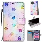 Apple iphone 11 6. 1  coque, saturcase beau pu cuir magn�tique flip portefeuille support porte - carte ...