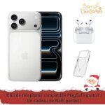 Apple iphone 17 pro 256 go argent + airpods pro 3 + coque de t�l�phone m�ga