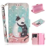 Apple iphone se 5 5s coque, saturcase beau 3d motif pu cuir magn�tique flip portefeuille support porte ...