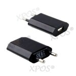 Apple iphone 5c (8 go): chargeur secteur prise mural usb 5v 1a universel noir pour apple iphone 5c (8 ...