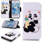 Apple iphone 6 6s coque, saturcase motif unique pu cuir magn�tique flip portefeuille support porte - ...