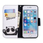 Apple iphone 6 6s coque, saturcase motif unique pu cuir magn�tique flip portefeuille support porte - ...