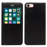 Pour apple iphone 7 4. 7' : etui housse coque pochette plastique view case, view cover, etui � rabat ...