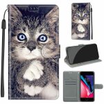 Apple iphone 7 8 se 2020 coque, saturcase beau pu cuir magn�tique flip portefeuille support porte - carte ...