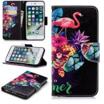 Apple iphone 7 plus / 8 plus 5. 5  coque, saturcase motif unique pu cuir magn�tique flip portefeuille ...
