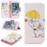 Apple iphone 7 / iphone 8 coque, saturcase motif unique pu cuir magntique flip portefeuille support ...