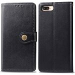 Apple iphone 7 plus / 8 plus coque, saturcase premium pu cuir flip fermoir magn�tique rond portefeuille ...