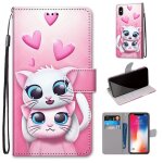 Apple iphone x / xs coque, saturcase beau pu cuir magntique flip portefeuille support porte - carte ...