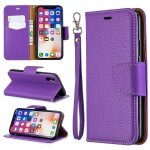 Apple iphone x / xs coque, saturcase litchi pu cuir magn�tique flip portefeuille support porte - carte ...