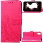 Apple iphone x / xs coque, saturcase lucky clover pu cuir magn�tique flip portefeuille support porte ...