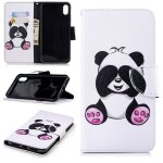 Apple iphone xs max coque, saturcase beau motif pu cuir magn�tique flip portefeuille support porte - ...