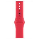 Apple mt3w3zm / a accessoire intelligent a porter sur soi bande rouge fluoro�lastom�re pour apple watch ...