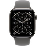 Apple mxlh3zm / a accessoire intelligent a porter sur soi bande gris fluoro�lastom�re pour apple watch ...