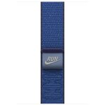 Apple nike - boucle pour montre intelligente - 46mm - 145 - 220 mm - ruban bleu - pour watch herm�s series ...
