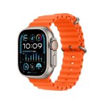 Apple ultra 2 gps + cellular - boîtier titane 49 mm titane nature / orange - bracelet 130 - 200 mm Apple ultra 2 gps + cellular - boîtier titane 49 mm titane nature / orange - bracelet 130 - 200 mm
