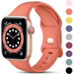 Compatible with apple watch band 38mm 40mm 41mm 42mm 44mm 45mm 46mm 49mm, silicone replacement bands ...
