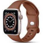 Compatible avec apple watch bracelet 38mm 40mm 41mm 42mm 44mm 45mm 46mm 49mm, bracelets silicone de remplaceme ...