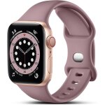 Compatible avec apple watch bracelet 38mm 40mm 41mm 42mm 44mm 45mm 46mm 49mm, bracelets silicone de remplaceme ...