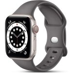 Compatible avec apple watch bracelet 38mm 40mm 41mm 42mm 44mm 45mm 46mm 49mm, bracelets silicone de remplaceme ...