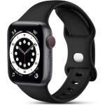Compatible avec apple watch bracelet 38mm 40mm 41mm 42mm 44mm 45mm 46mm 49mm, bracelets silicone de remplaceme ...