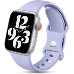 Compatible avec apple watch bracelet 41mm 40mm 38mm pour femmes hommes, sport bracelets en silicone compatible ...