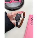 Compatible avec apple watch, bracelet de montre apple iwatch 10e gnration, couleur assortie, cuir d'agneau, ...