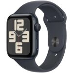 Apple watch se gps (2024) bo�tier en aluminium noir minuit 44mm avec bracelet sport minuit m / l
