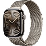 Apple watch series 10 gps + cellular - bo�tier titane 46 mm finition naturel - boucle