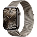Apple watch series 10 (gps + cellular) - 46 mm - titanium naturel - montre connect�e avec bracelet milanaise ...