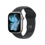 Apple watch series 11 - 42 mm gris bracelet noir gps - wifi m / l