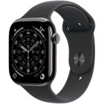 Apple watch series 11 gps + cellular 46mm caja de titanio pizarra con correa deportiva negra m / l