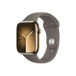 Apple watch series 9 gps + cellular - boîtier acier inoxydable 45 mm or argile - bracelet m / l Apple watch series 9 gps + cellular - boîtier acier inoxydable 45 mm or argile - bracelet m / l