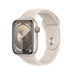 Apple watch series 9 gps + cellular - bo�tier aluminium 45 mm lumi�re stellaire - bracelet s / m