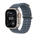 Apple watch ultra 3 - 49 mm titane bracelet bleu gps - wifi + cellular